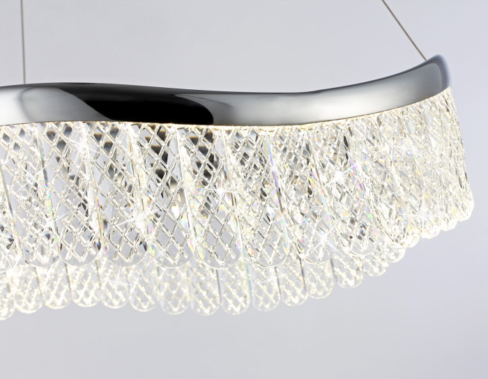 Подвесной светодиодный светильник с хрусталем Ambrella light TR49712