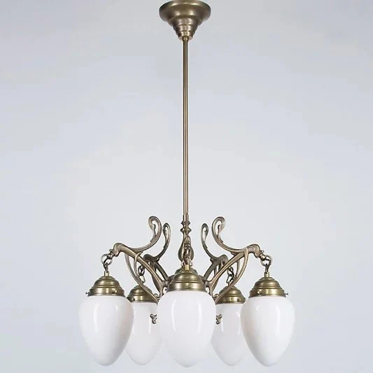 Люстра на штанге Berliner Messinglampen D227-123opB