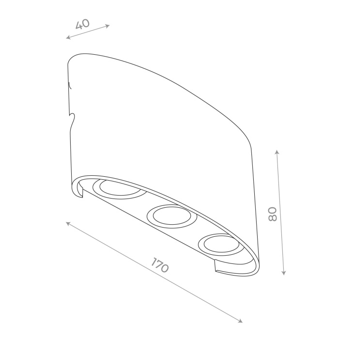 Светильник уличный настенный ST LUCE SL089.401.06
