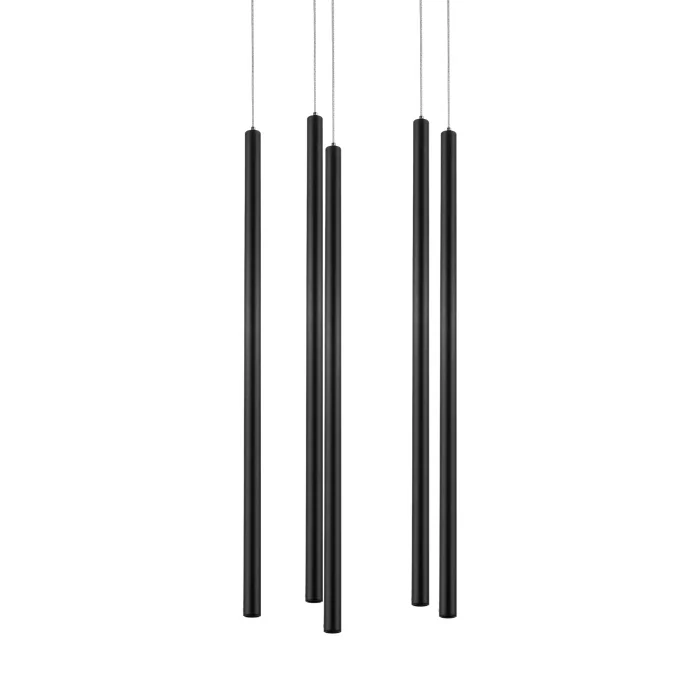 Подвесная люстра TUBO LED 25W 1600LM 25G ЧЕРНЫЙ 4000K Lightstar L5T747347