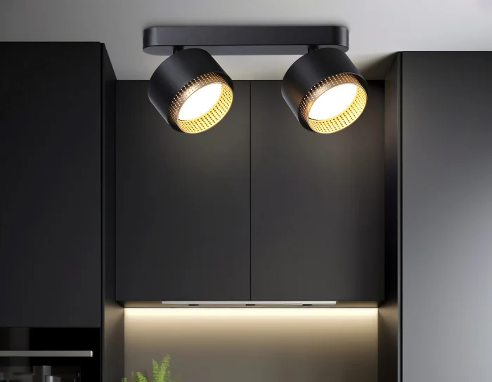 Настенно-потолочный поворотный спот со сменной лампой GX53 Ambrella light TN71288