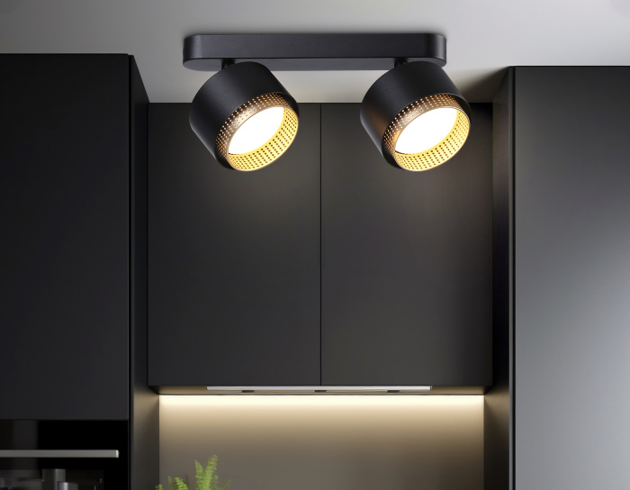 Настенно-потолочный поворотный спот со сменной лампой GX53 Ambrella light TN71288