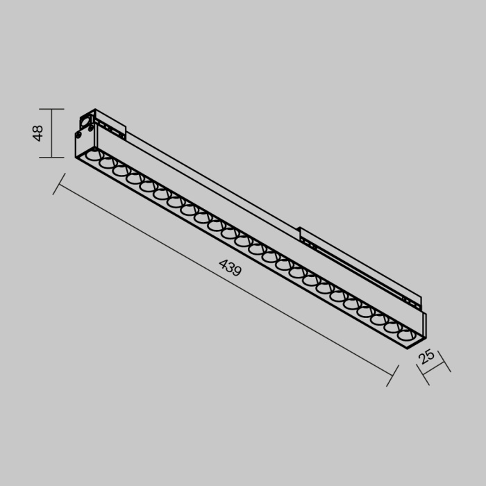 Трековый светильник Maytoni Points O-TR02-2-S-24WB3K