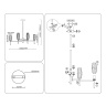 Люстра на штанге HIGH LIGHT AMBRELLA LIGHT LH55202
