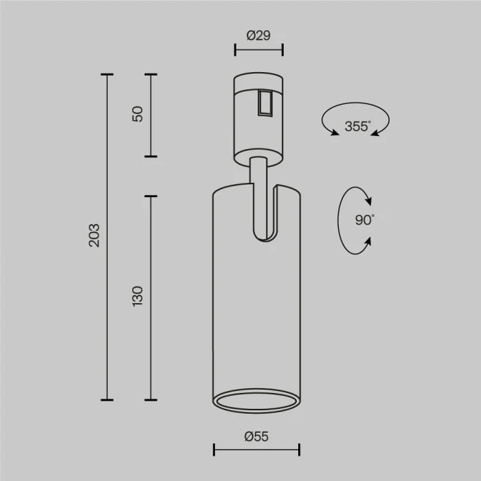 Магнитный трековый светильник Maytoni Technical Focus Led Flarity TR144-1-12W3K-W-PT