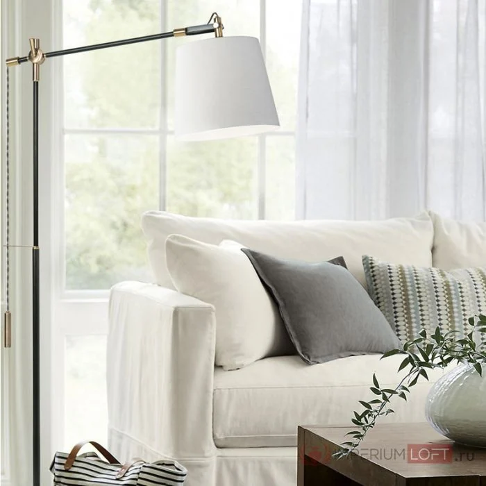 Напольный торшер PIPE white ImperiumLoft