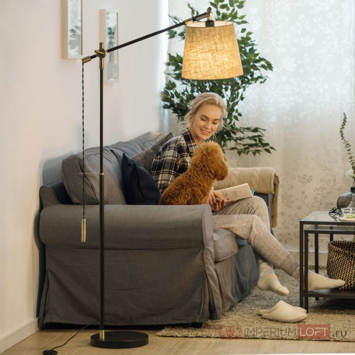 Напольный торшер PIPE white ImperiumLoft