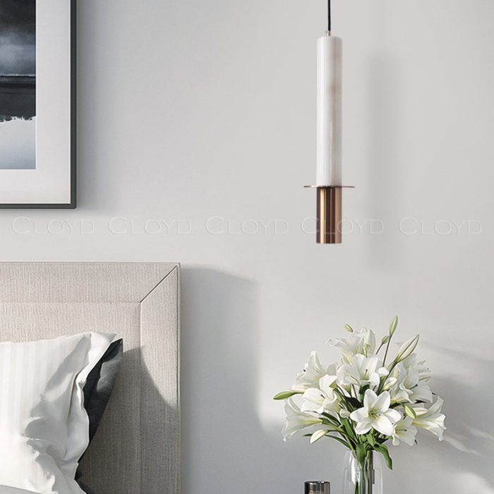 Подвесной светильник Cloyd CLARNET P1 / выс. 36 см - бел.мрамор (арт.10796)