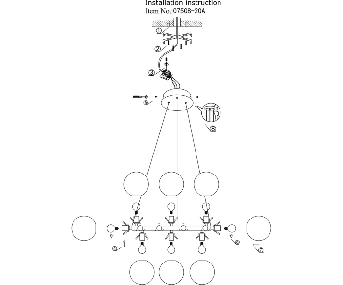 Люстра Kink Light 07508-20,20
