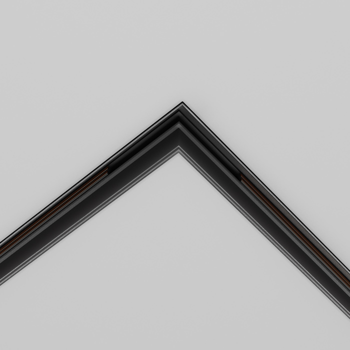 Коннектор угловой Exility встраиваемый под ГКЛ 12,5мм, черный Maytoni TRA034CL-42.12B