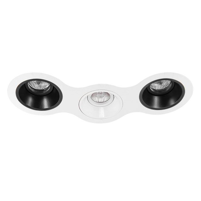 Комплект из светильников и рамки DOMINO Domino Lightstar D696070607