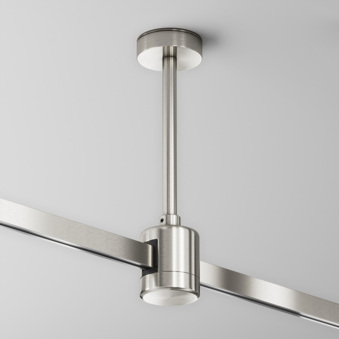 Крепление потолочное Short 138мм с прямым коннектором питания Flarity платина Maytoni TRA156C-IPCL1-PT