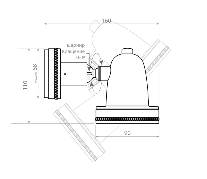 Уличный настенный светильник Covali WL-38026