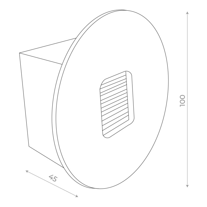 Уличный встраиваемый светильник ST LUCE VISANO SL9501.401.01
