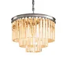 Подвесная люстра Delight Collection 1920s Odeon KR0387P-6 chrome/amber