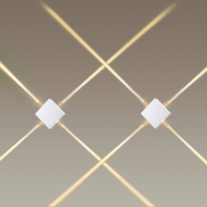 4258/8WL HIGHTECH ODL21 148 белый/металл Настенный светильник IP20 LED 8W 444Лм 3000K VISTA