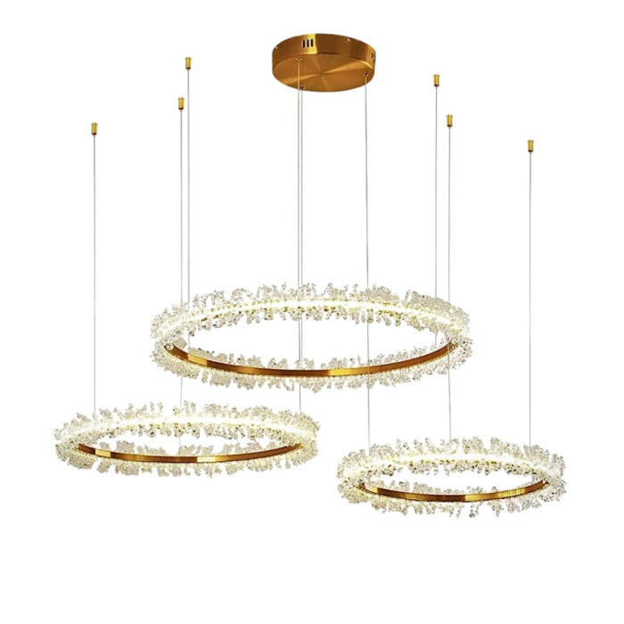 Подвесная люстра Delight Collection MD-012 OMK8832-80+60+40 gold (D3339)