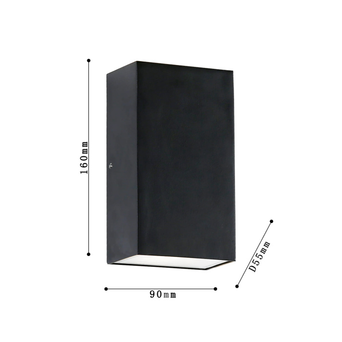 Уличный настенный светодиодный светильник Favourite Lenis 2681-2W