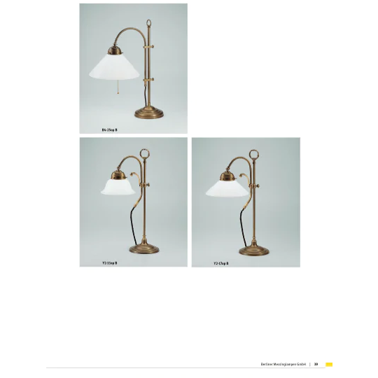 Настольная лампа Berliner Messinglampen B4-25opB