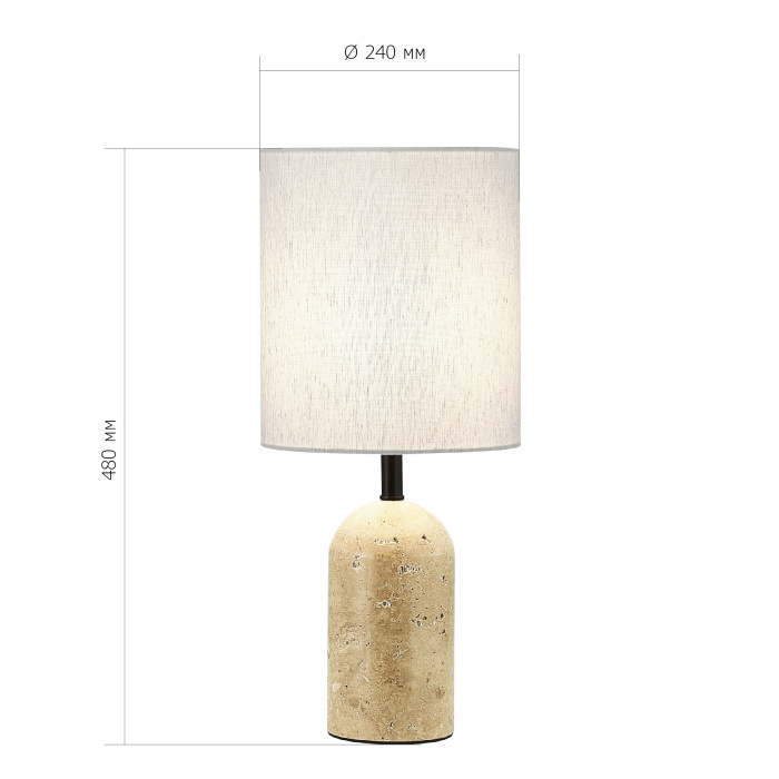 Прикроватная лампа ST-Luce Черный/Бежевый E27 1*60W SL1194.414.01