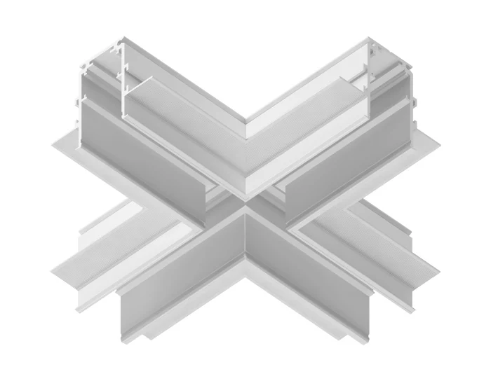 Коннектор х-образный для встраиваемого шинопровода Magnetic Ambrella light GL3357