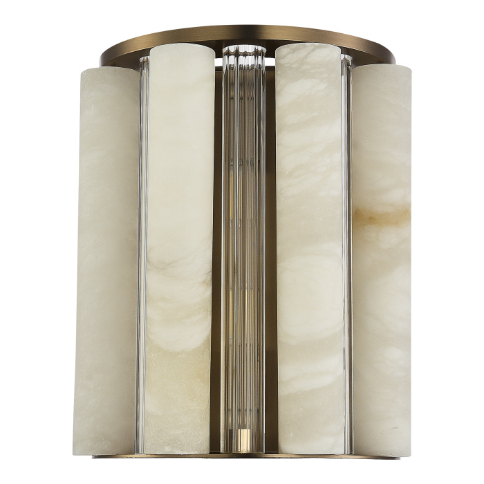 Светильник настенный ST-Luce Бронза, Прозрачный/Белый алебастр G9 2*5W SL1516.301.02