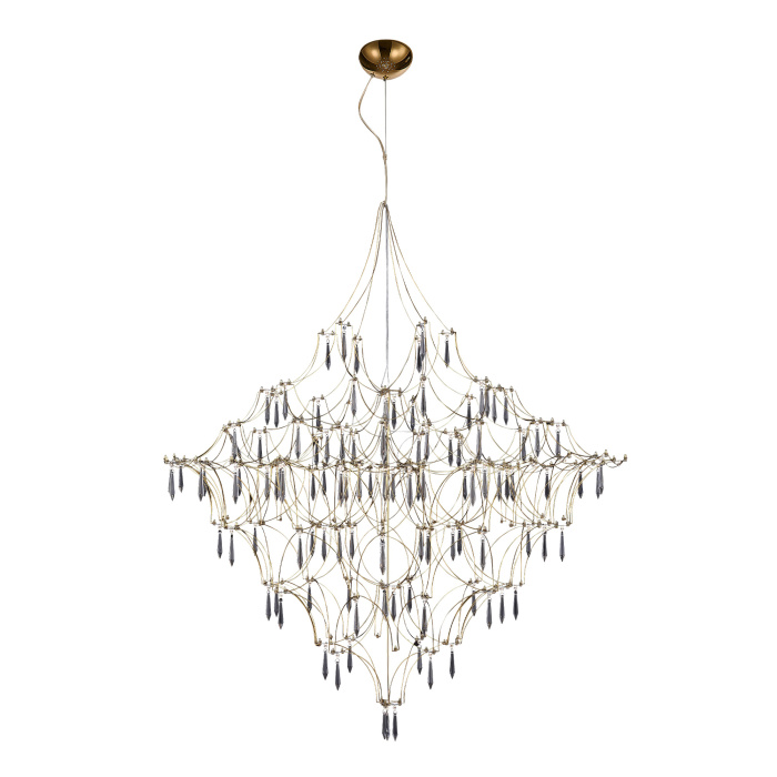 Светильник подвесной ST-Luce Золотистый/Прозрачный LED 114*0,5W 3000K SL6601.203.114
