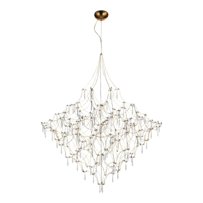 Светильник подвесной ST-Luce Золотистый/Прозрачный LED 114*0,5W 3000K SL6601.203.114