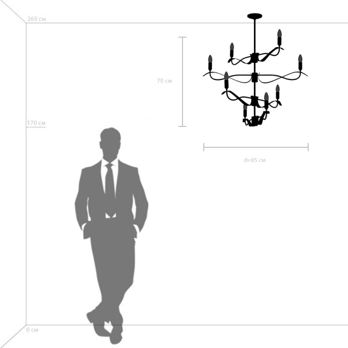Люстра потолочная Ragno Lightstar 733283
