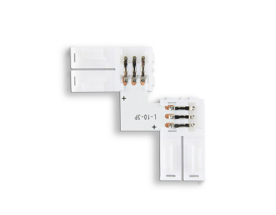 Соединитель угловой L для светодиодной ленты 5050 12/24V (3 конт.) GS6651 (10шт) Ambrella light GS6651