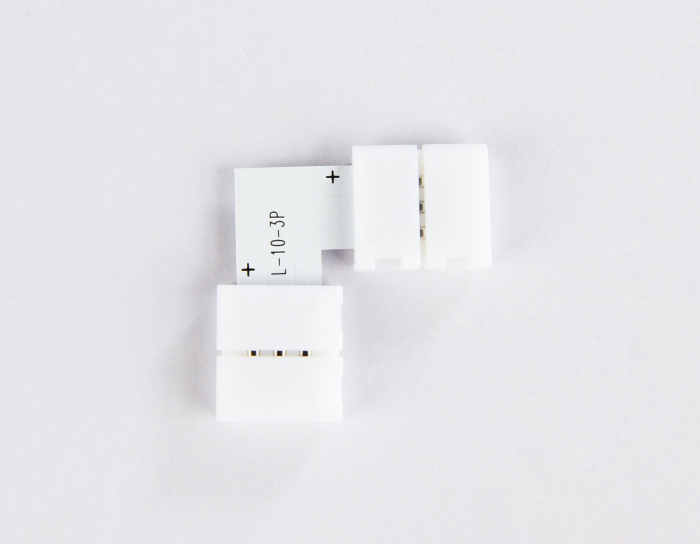 Соединитель угловой L для светодиодной ленты 5050 12/24V (3 конт.) GS6651 (10шт) Ambrella light GS6651