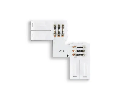Соединитель угловой L для светодиодной ленты 5050 12/24V (3 конт.) GS6651 (10шт) Ambrella light GS6651