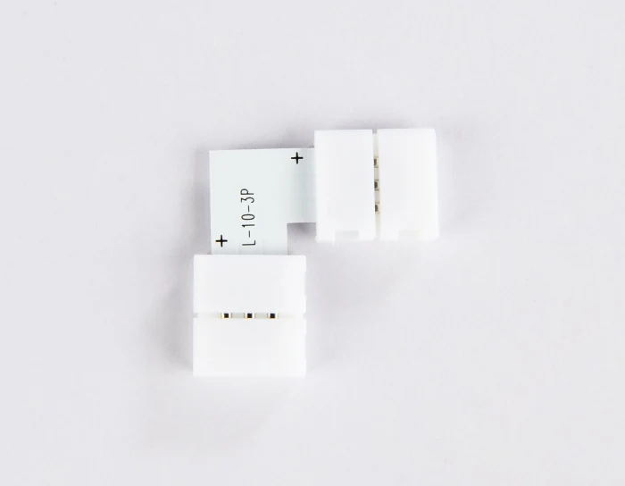 Соединитель угловой L для светодиодной ленты 5050 12/24V (3 конт.) GS6651 (10шт) Ambrella light GS6651