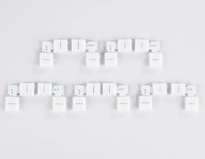 Соединитель угловой L для светодиодной ленты 5050 12/24V (3 конт.) GS6651 (10шт) Ambrella light GS6651