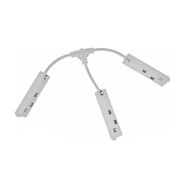 Коннектор питания Т-образный для магнитного шинопровода iLedex VISION T-TYPE POWER CONNECT 4822-WH