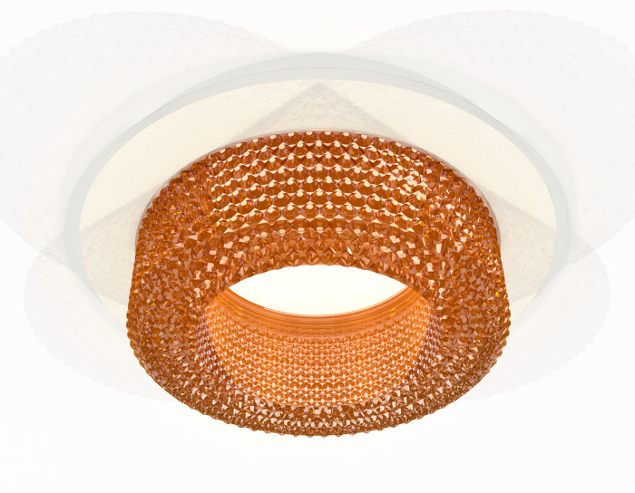 Комплект встраиваемого светильника с композитным хрусталем Ambrella light XC7621024