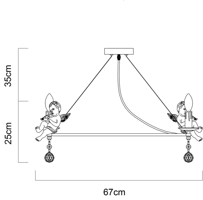 Подвесная люстра Arte Lamp Amur A4288LM-6WH