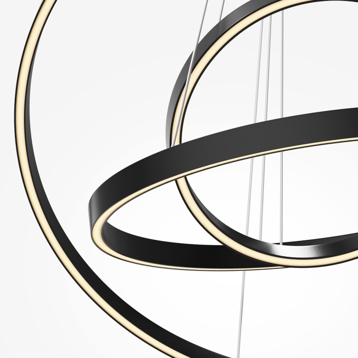 Подвесной светодиодный светильник Maytoni Rim MOD058PL-L100BK