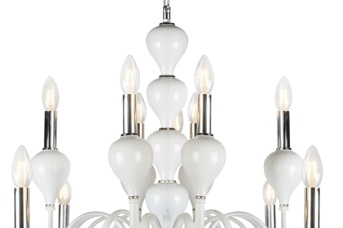 Подвесная люстра iLamp Lady 88003-8+4 Белая