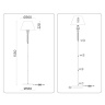 Напольный светильник с абажуром и хрусталем AMBRELLA light LH71028