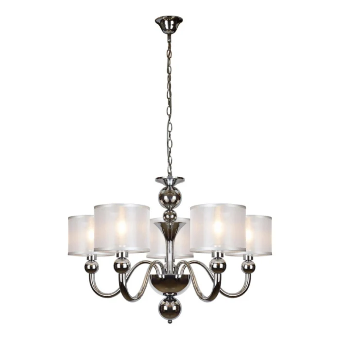 Подвесная люстра iLamp Spring RM1690/5 Хром
