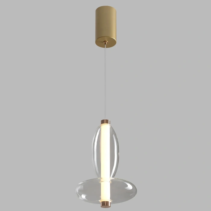 Светильник подвесной Crystal Lux QUASAR SP7W LED TRANSPARENT