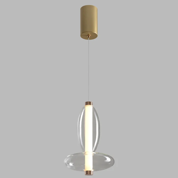 Светильник подвесной Crystal Lux QUASAR SP7W LED TRANSPARENT