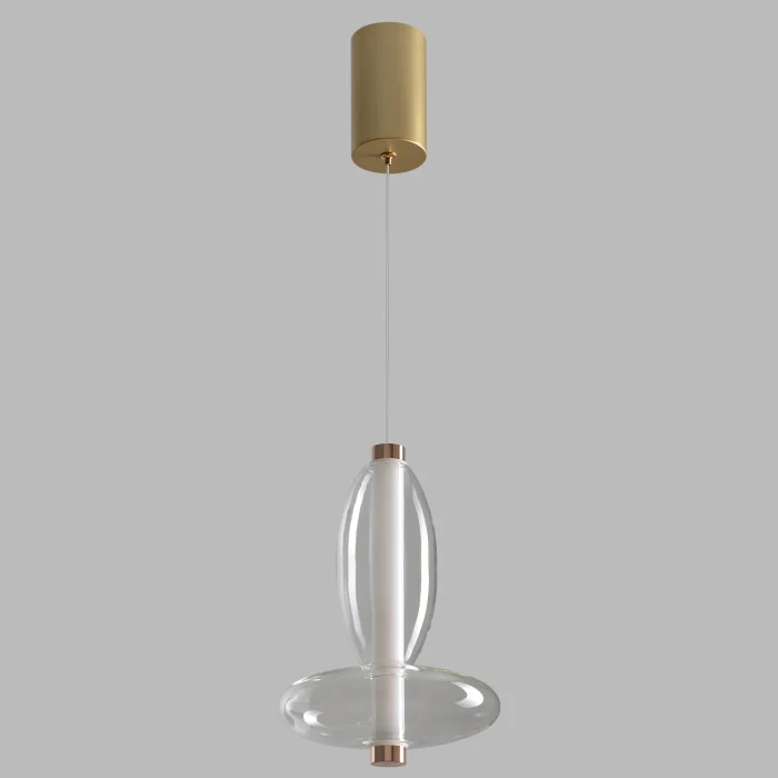 Светильник подвесной Crystal Lux QUASAR SP7W LED TRANSPARENT