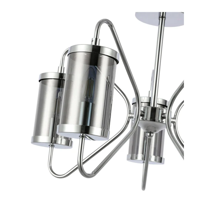 SLE102302-05 Люстра потолочная Хром/Дымчатый E14 5*40W