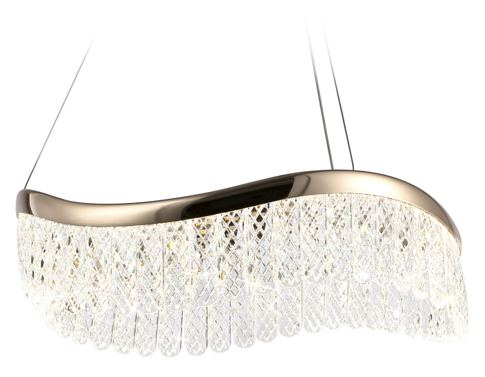 Подвесной светодиодный светильник с хрусталем Ambrella light TR49717