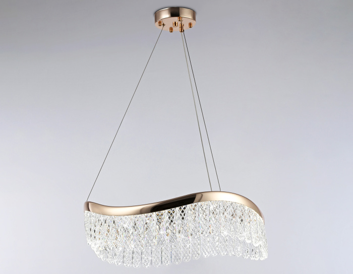 Подвесной светодиодный светильник с хрусталем Ambrella light TR49717