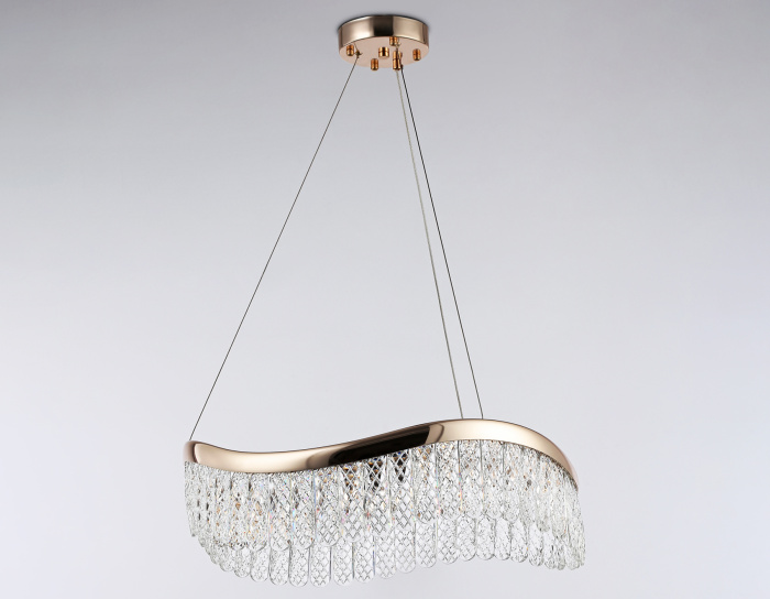 Подвесной светодиодный светильник с хрусталем Ambrella light TR49717