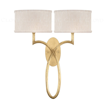 Бра Cloyd GRASSET W2 / выс. 53 см - золото сусальн. (арт.20389)