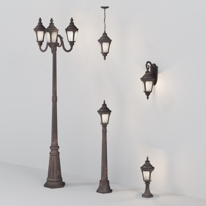 Садово-парковый светильник Maytoni Goiri O028FL-01BZ